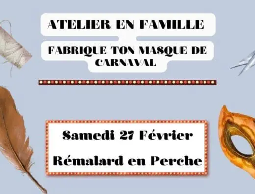 Atelier en famille – Fabrique ton masque de carnaval !