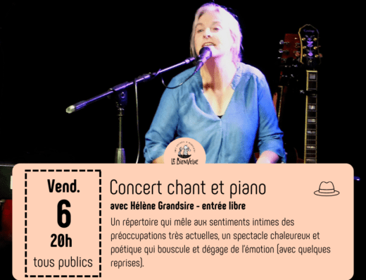 Concert chant et piano avec Hélène Grandsire