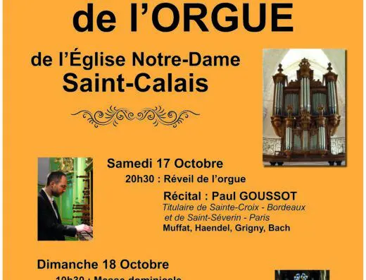 Inauguration de l&rsquo;orgue de l&rsquo;Église Notre-Dame