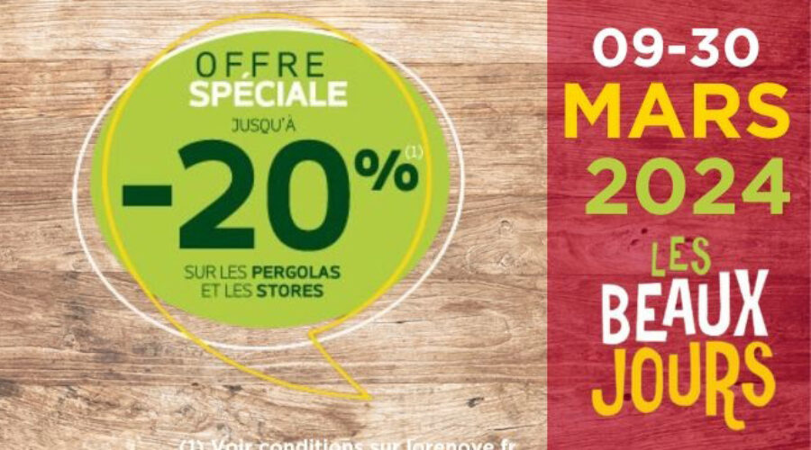 20% de remise chez FFS Menuiserie
