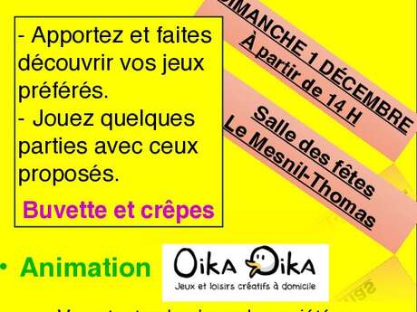 Après-midi jeux de sociétés