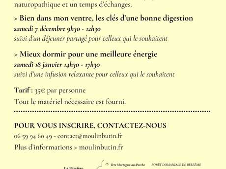 Atelier yoga et naturopathie : Bien dans mon ventre, les clés d&rsquo;une bonne digestion