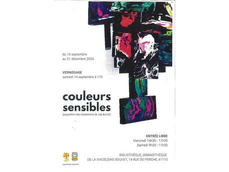 « Couleurs sensibles » – Exposition de Léa Burrot