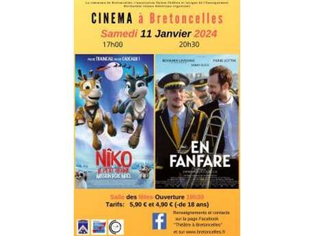 Cinéma à Bretoncelles – 2 séances (Niko le petit renne Mission Père Noël – En fanfare)