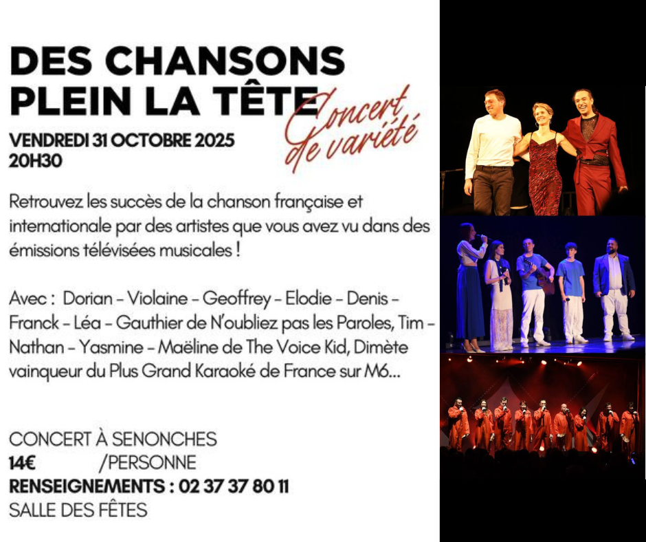 Concert: Des chansons plein la tête