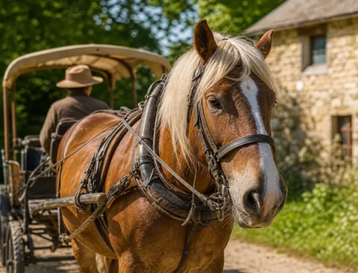 Balades attelées sur le domaine de Courboyer