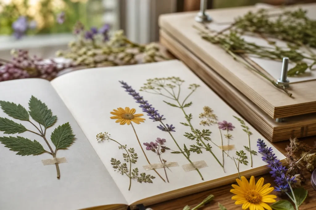 Atelier herbier avec Nathalie Geoffroy