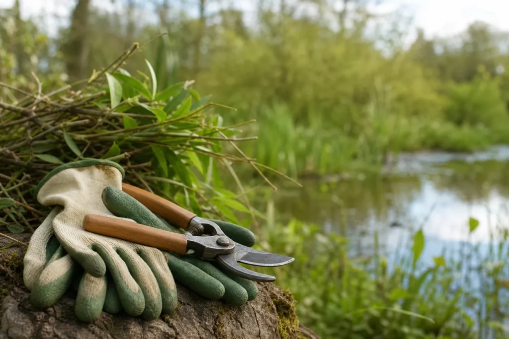 Mini-chantiers nature sur le site de la Lambonnière