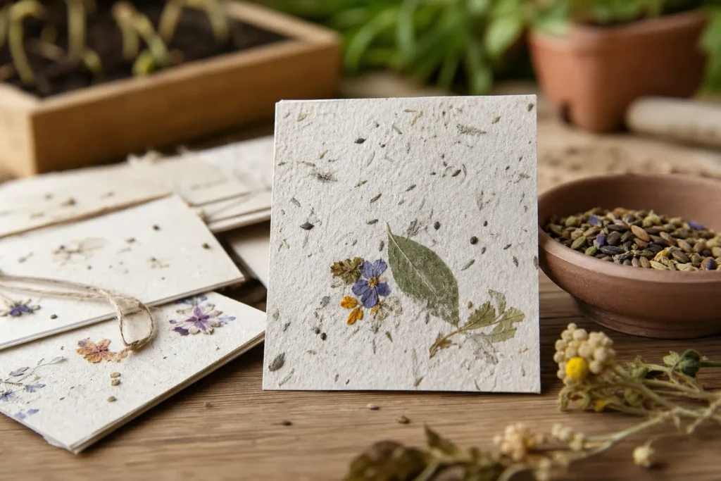 Atelier carte à graines
