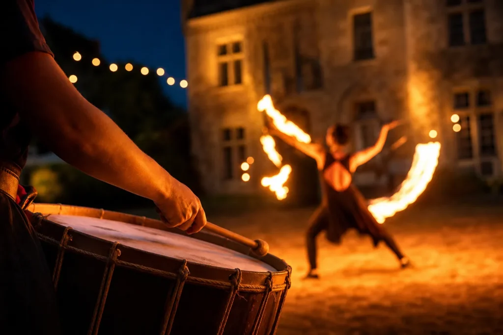 P&rsquo;tit festival d&rsquo;Autheuil : Soirée danse et musique au manoir de Bellegarde et spectacle de feu