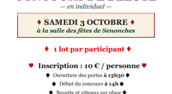 Concours de Belote – en individuel