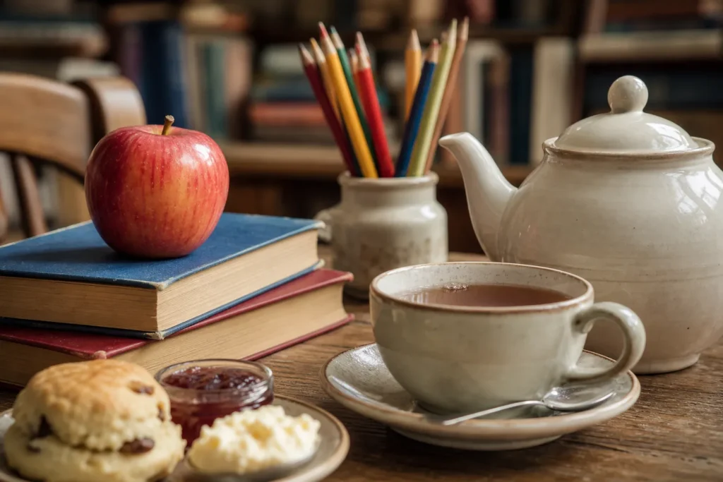 Tea Time, Theme Time : Back to School !