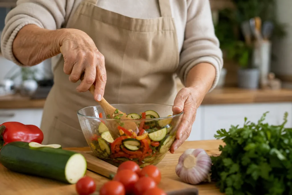 Atelier de cuisine pour sénior
