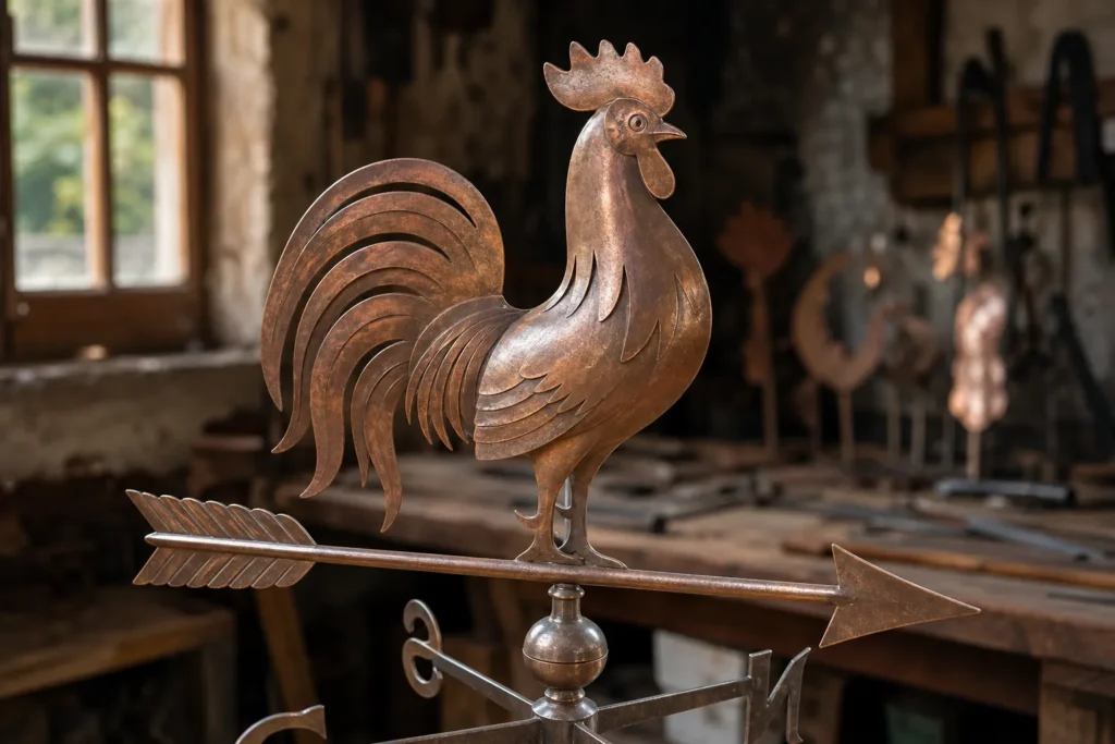 Ouverture des portes de l’atelier d’un fabricant de girouettes